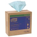Tork Low-Lint Cleaning Cloth, 1-Ply, 14 x 16.34, Unscented, Turquoise, 120 Cloths, 4PK 192480